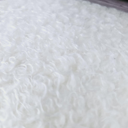 Cream/Grey/Brown Fur Rug – alternate view 2 | 1:12 scale dolls house miniature
