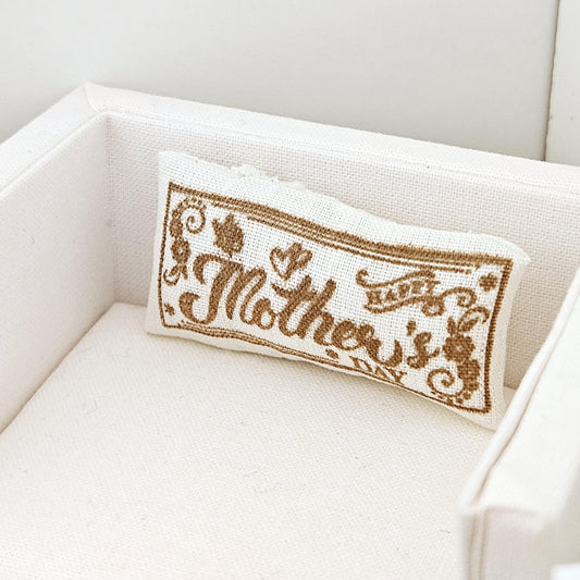 Mother's Day Quote Cushion – alternate view 2 | 1:12 scale dolls house miniature