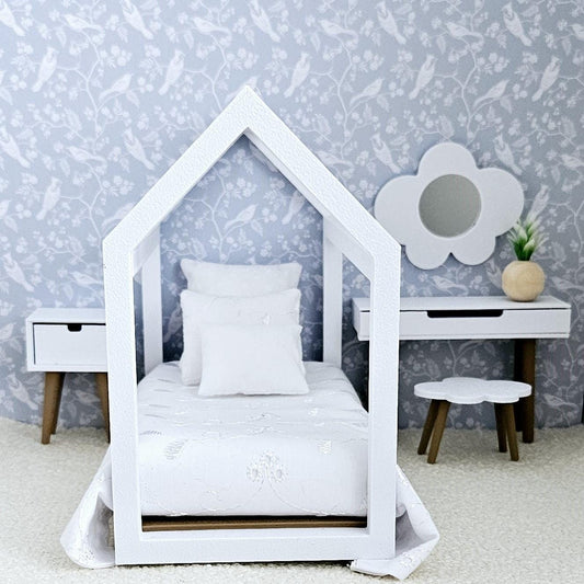 Children's House Bed Furniture Set – alternate view 2 | 1:12 scale dolls house miniature