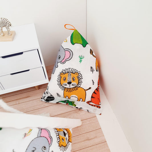 Safari Bean Bag Chair – alternate view 2 | 1:12 scale dolls house miniature