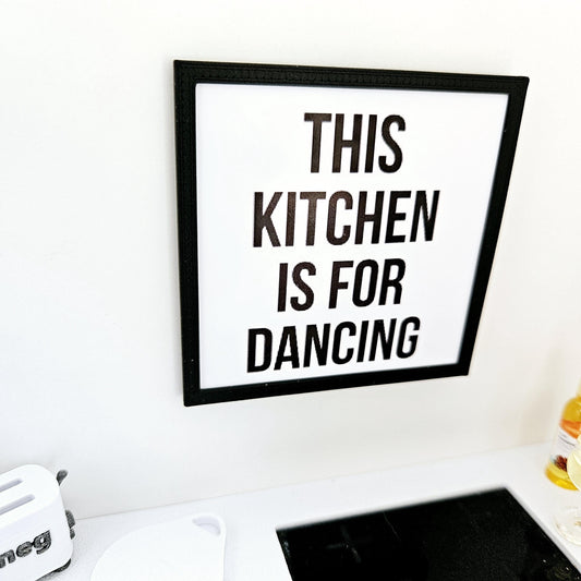 Kitchen Dancing Framed Art – alternate view 2 | 1:12 scale dolls house miniature