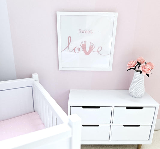 Love Framed Wall Art – alternate view 2 | 1:12 scale dolls house miniature