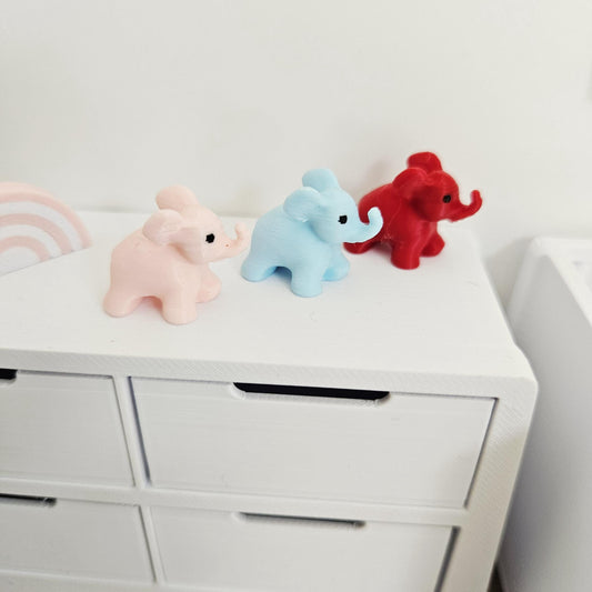 Toy Elephant Ornament – alternate view 2 | 1:12 scale dolls house miniature