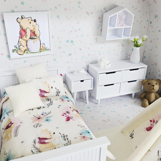 Large Winnie the Pooh Suitcase – alternate view 2 | 1:12 scale dolls house miniature