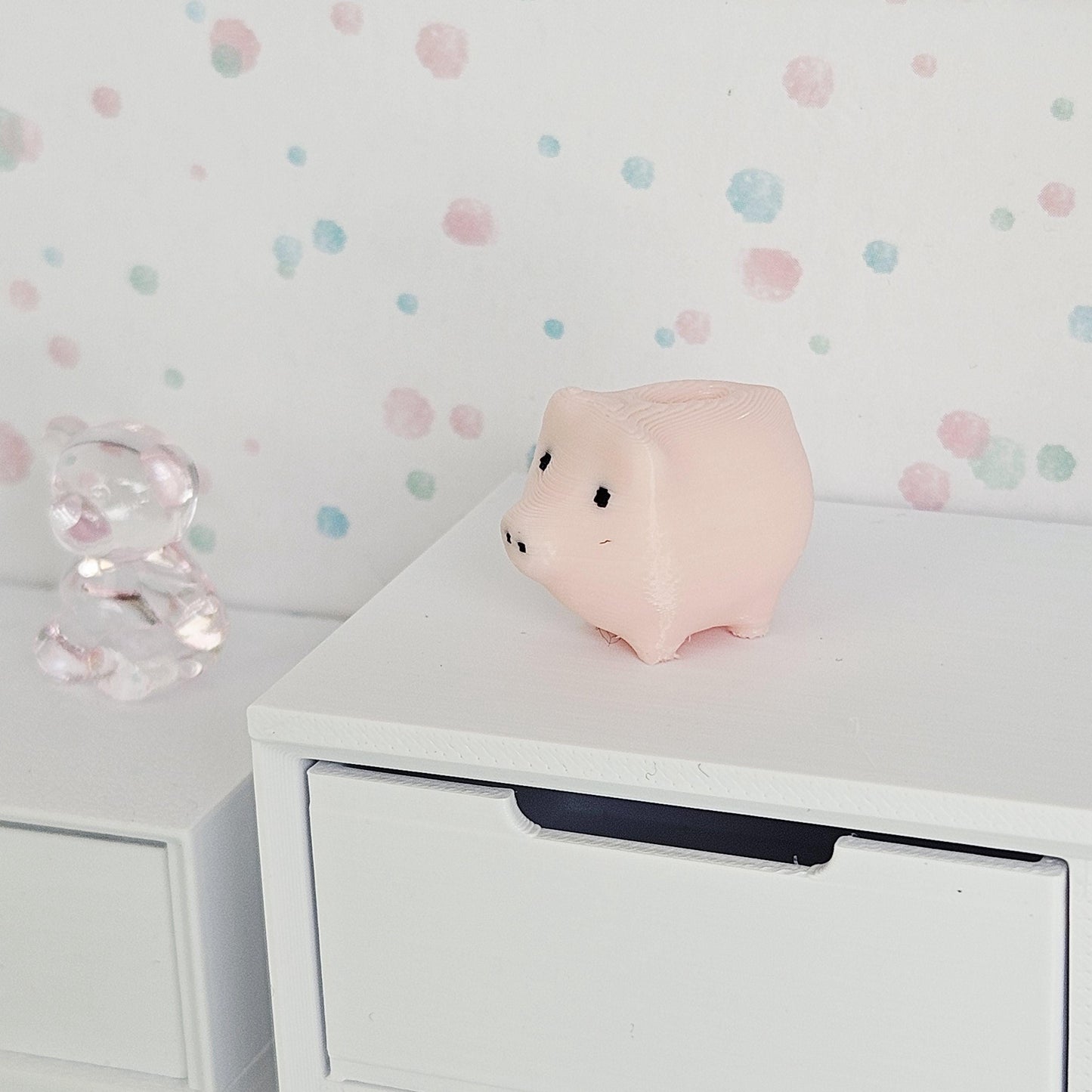 Dolls House Piggy Bank, Miniature Ornament, 1:12th Scale