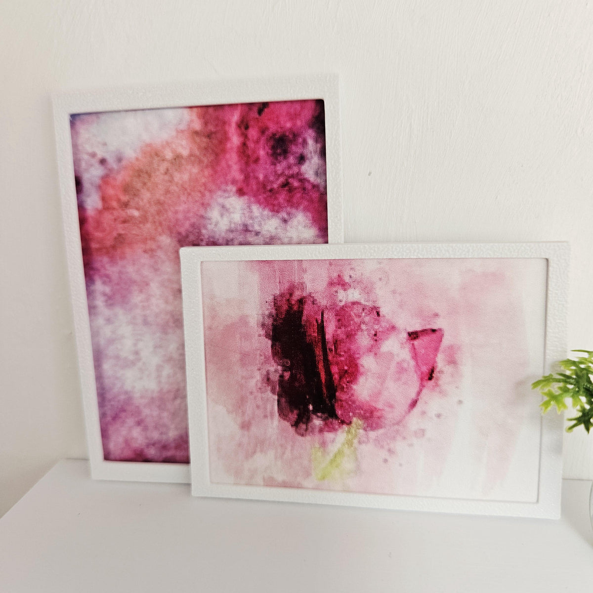 Pink Floral Wall Art (Set of 2) – alternate view 7 | 1:12 scale dolls house miniature