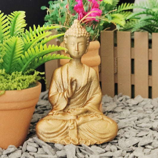Buddha Garden Ornament – alternate view 2 | 1:12 scale dolls house miniature