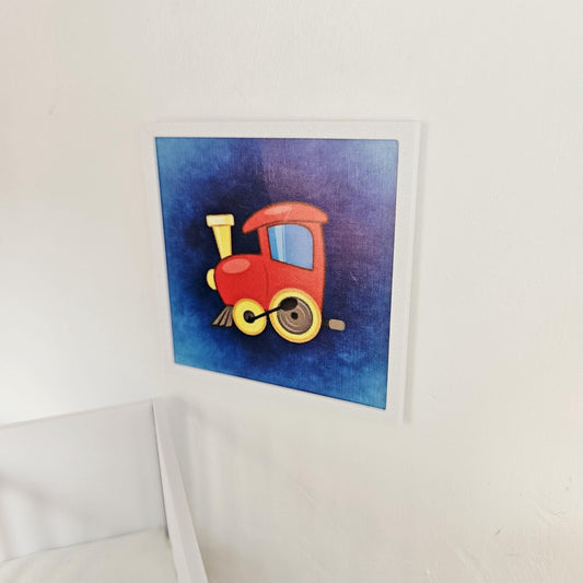 Framed Train Picture – alternate view 2 | 1:12 scale dolls house miniature