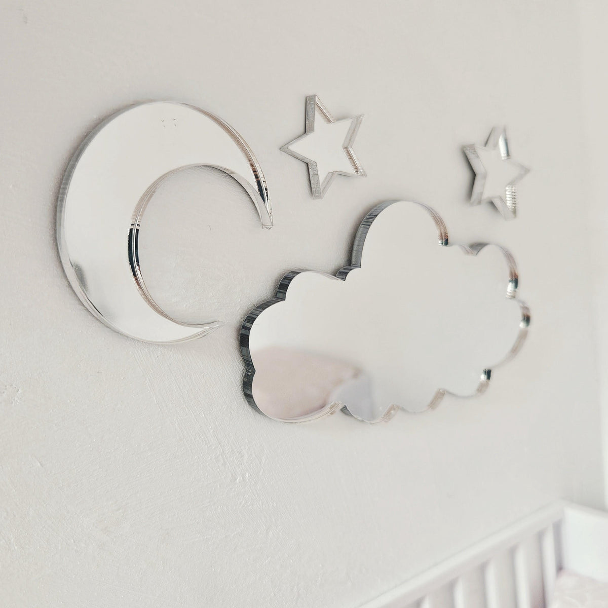 Moon, Cloud & Stars Mirror Set – alternate view 5 | 1:12 scale dolls house miniature