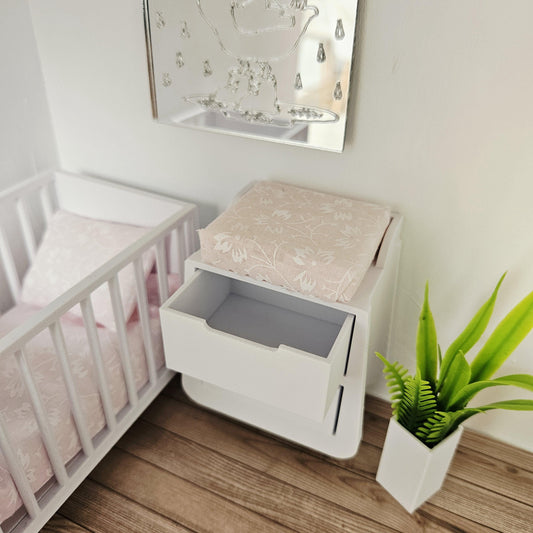 Baby Changing Unit – alternate view 2 | 1:12 scale dolls house miniature