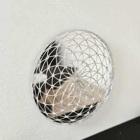 Geometric Round Mirror – alternate view 2 | 1:12 scale dolls house miniature