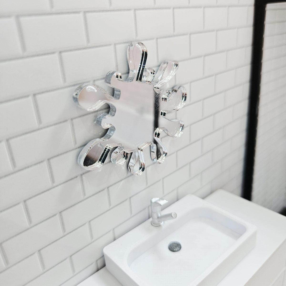 Splash Mirror – alternate view 9 | 1:12 scale dolls house miniature