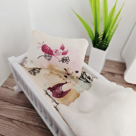 Winnie the Pooh Crib Bedding – alternate view 2 | 1:12 scale dolls house miniature