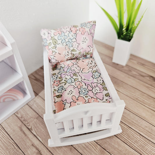 Liberty Michelle Crib Bedding Set – alternate view 2 | 1:12 scale dolls house miniature