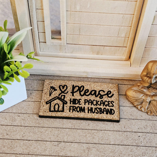 Funny Cork Doormats – 9 Designs – alternate view 2 | 1:12 scale dolls house miniature