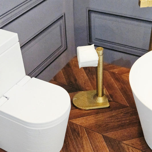 Toilet Roll Holder – alternate view 2 | 1:12 scale dolls house miniature