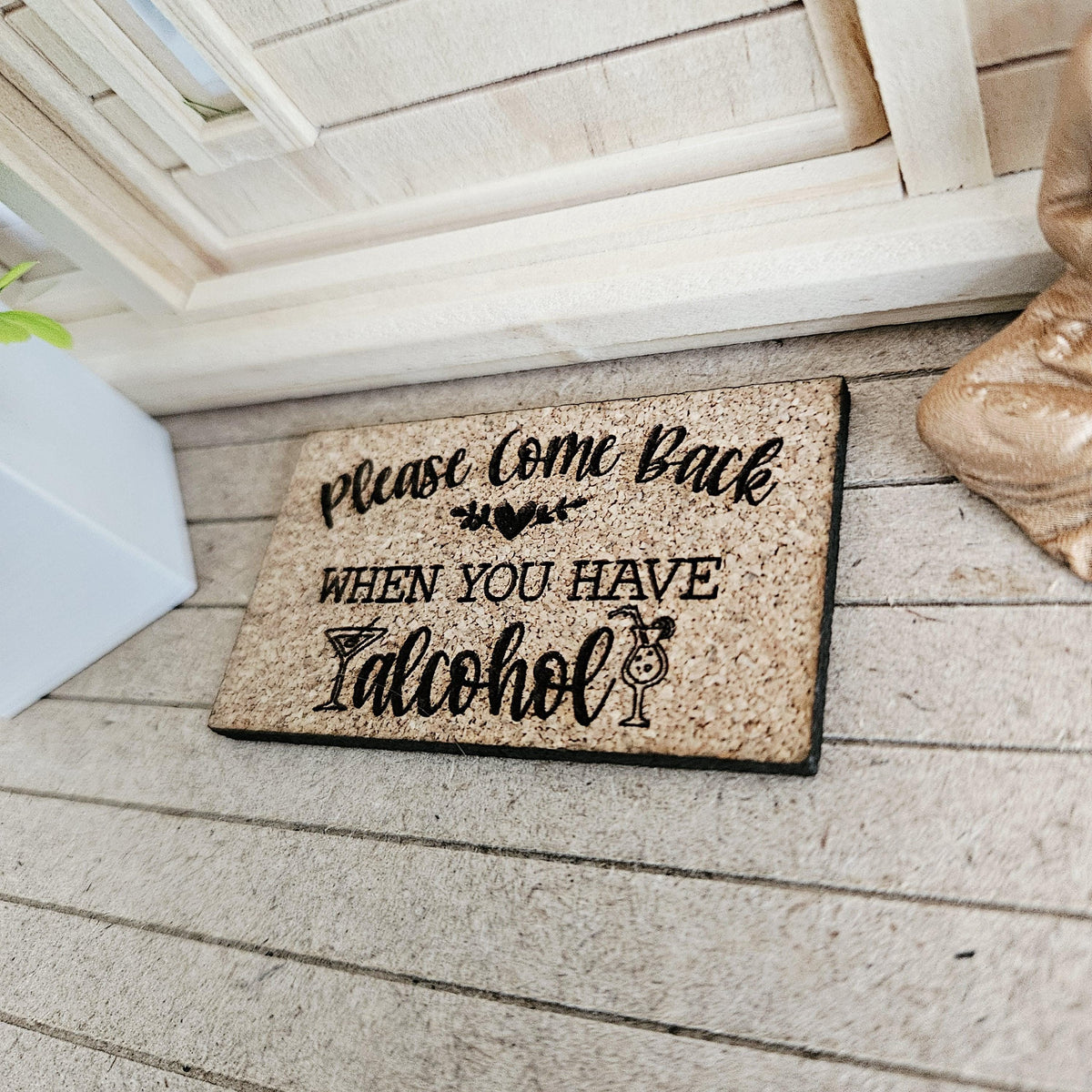 Funny Cork Doormats – 9 Designs – alternate view 18 | 1:12 scale dolls house miniature