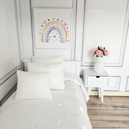 Rainbow Print – alternate view 2 | 1:12 scale dolls house miniature