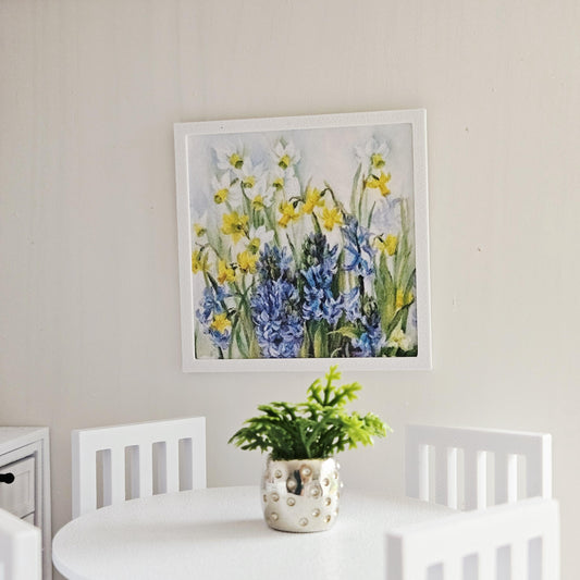 Daffodils Picture – alternate view 2 | 1:12 scale dolls house miniature