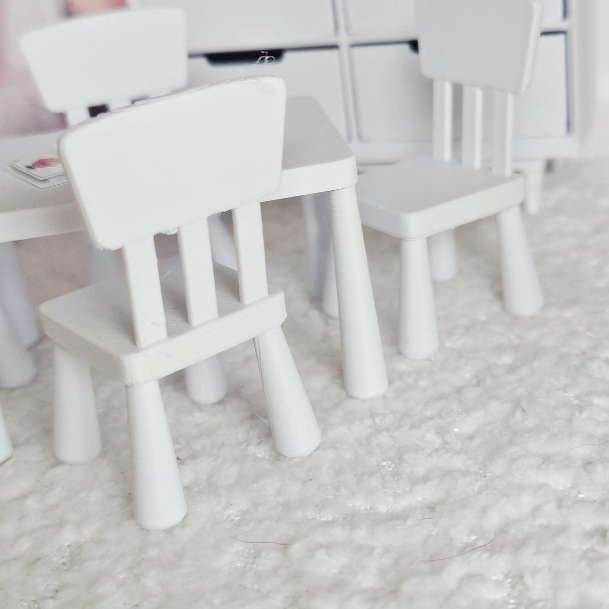 Teddy Bear Children's Table & Chairs – alternate view 7 | 1:12 scale dolls house miniature