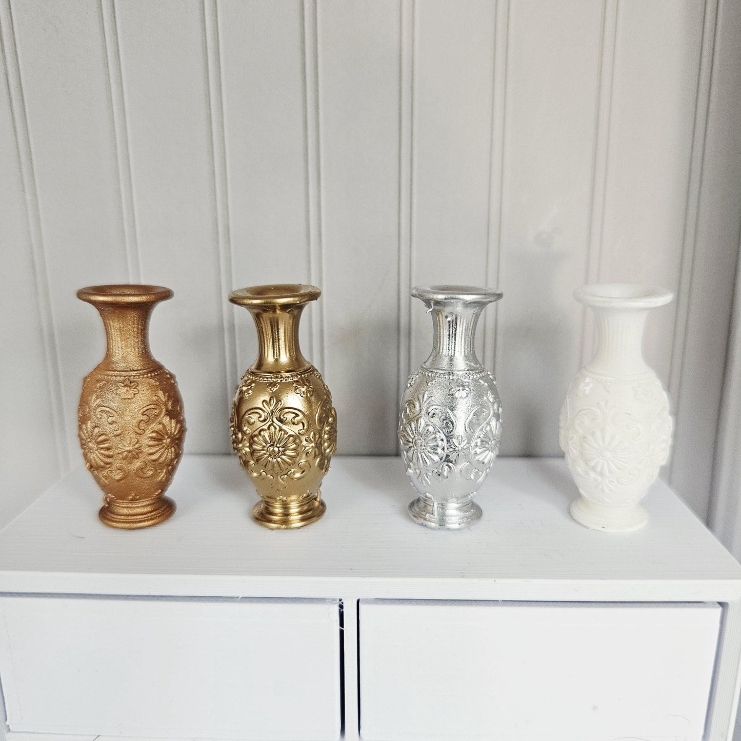 Dolls House Coloured Vase, Miniature vase, 12th Scale