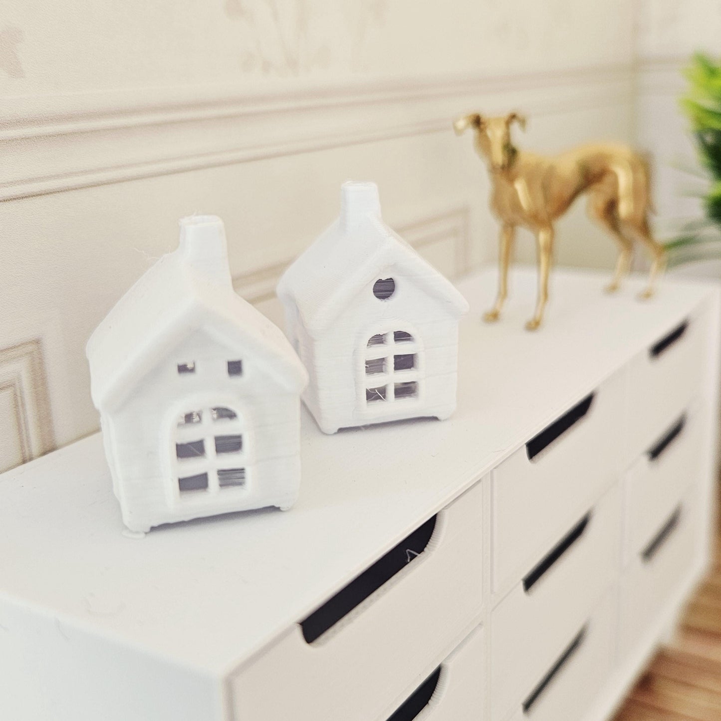 Decorative House Ornaments | Set of 2