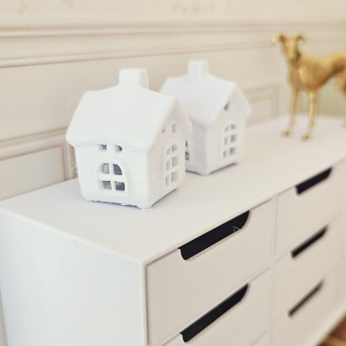 Decorative House Ornaments | Set of 2