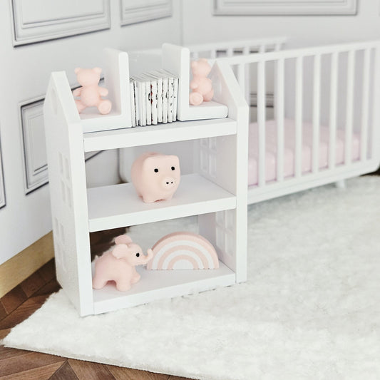 Bookcase & Ornament Set – alternate view 2 | 1:12 scale dolls house miniature