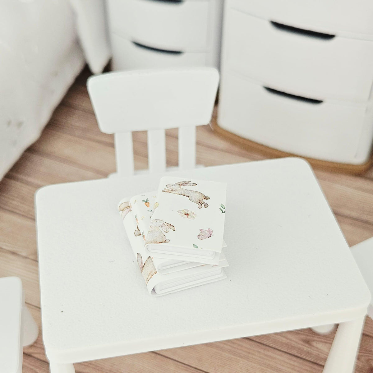 Bunny Closed Books – Set of 3 – alternate view 6 | 1:12 scale dolls house miniature