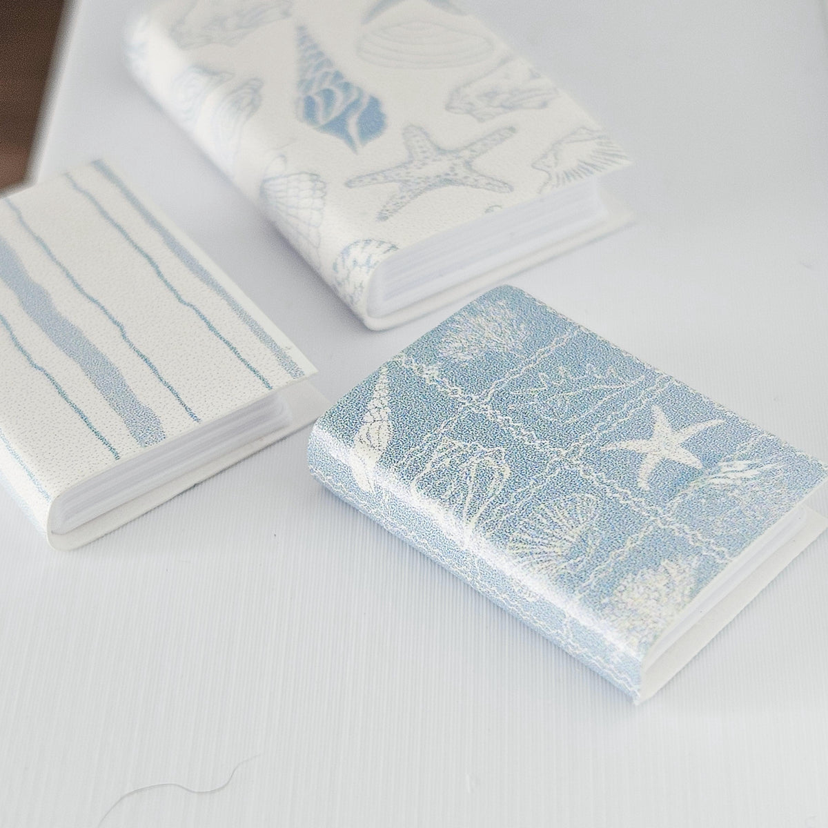 Beach Design Closed Books – Set of 3 – alternate view 7 | 1:12 scale dolls house miniature