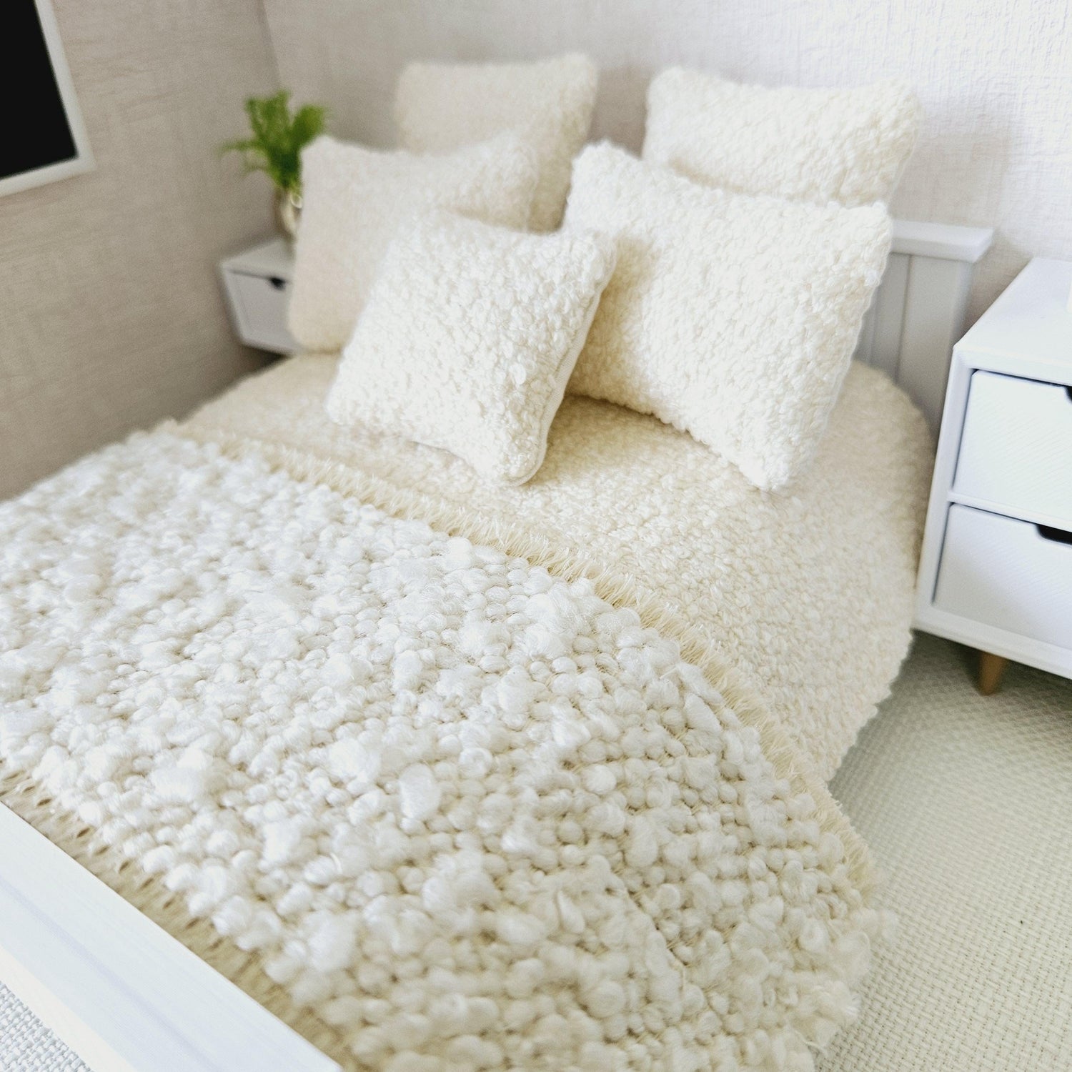 Dolls House Double Bedding | 1:12 Scale Bed Linen Sets