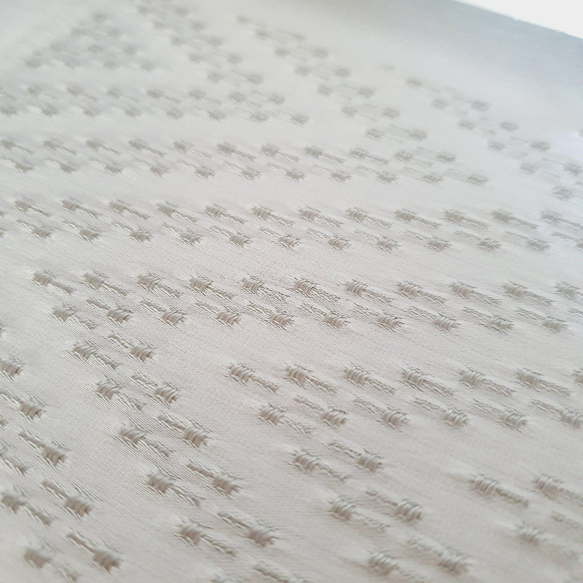 Dolls House Off White and Silver Design Rug | 1:12th Scale | Miniature Rug