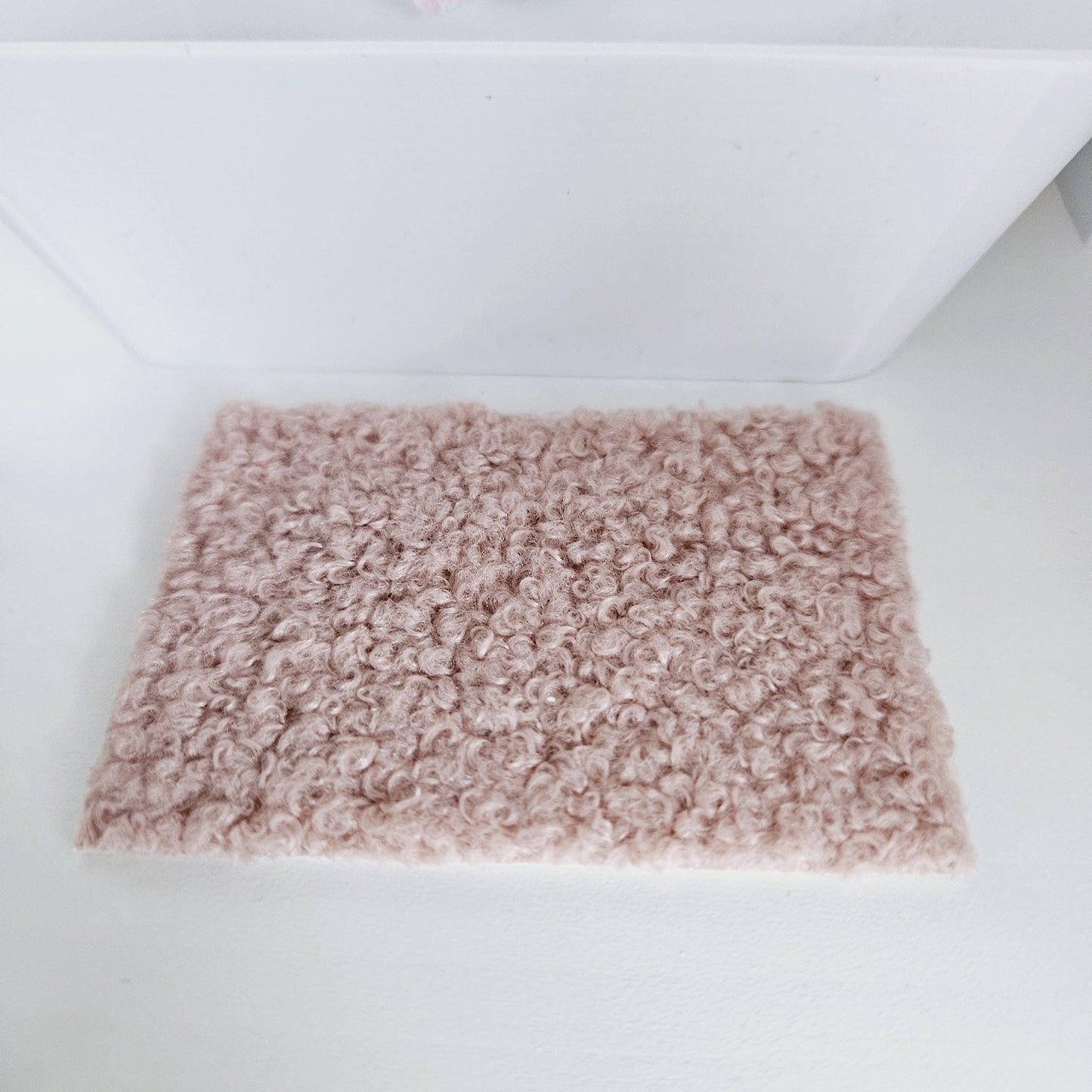 Dolls House Boucle Fabric Bath Mat | Choice of Colours | 1:12th Scale | Miniature Mat
