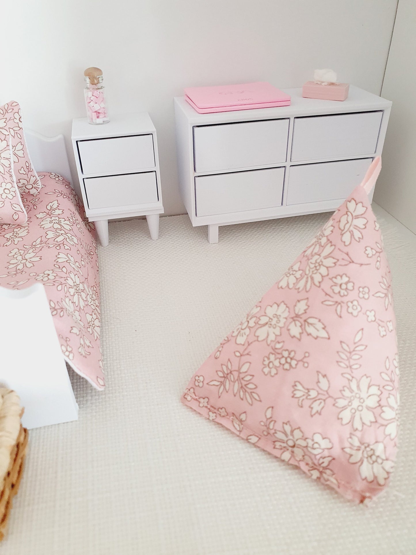 Dolls house Liberty Capel Bean Bag Chair | 1:12 Scale, Miniature bean bag