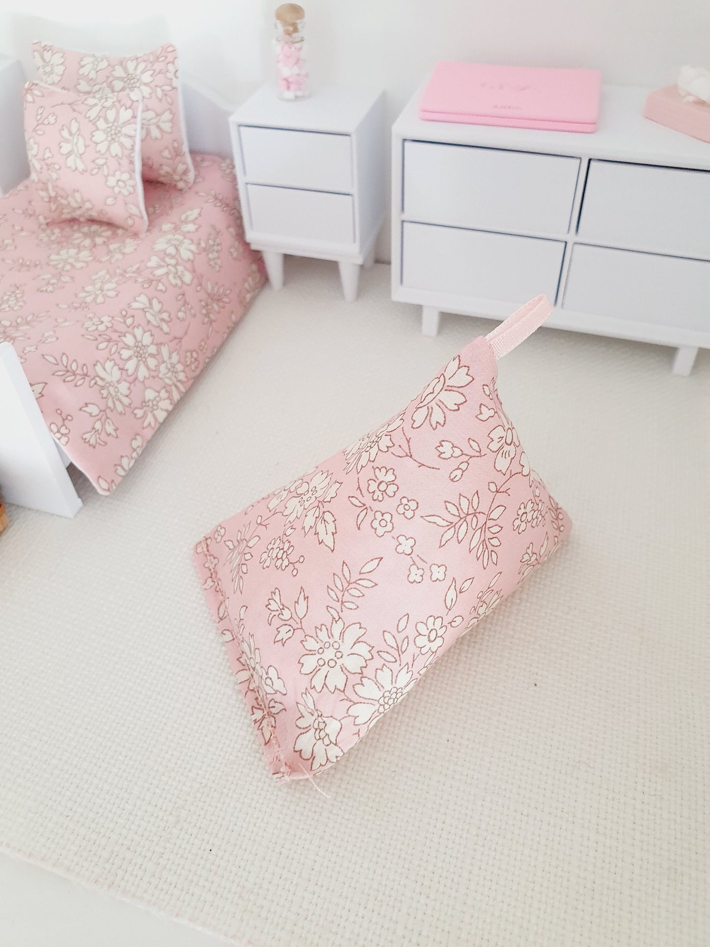 Dolls house Liberty Capel Bean Bag Chair | 1:12 Scale, Miniature bean bag