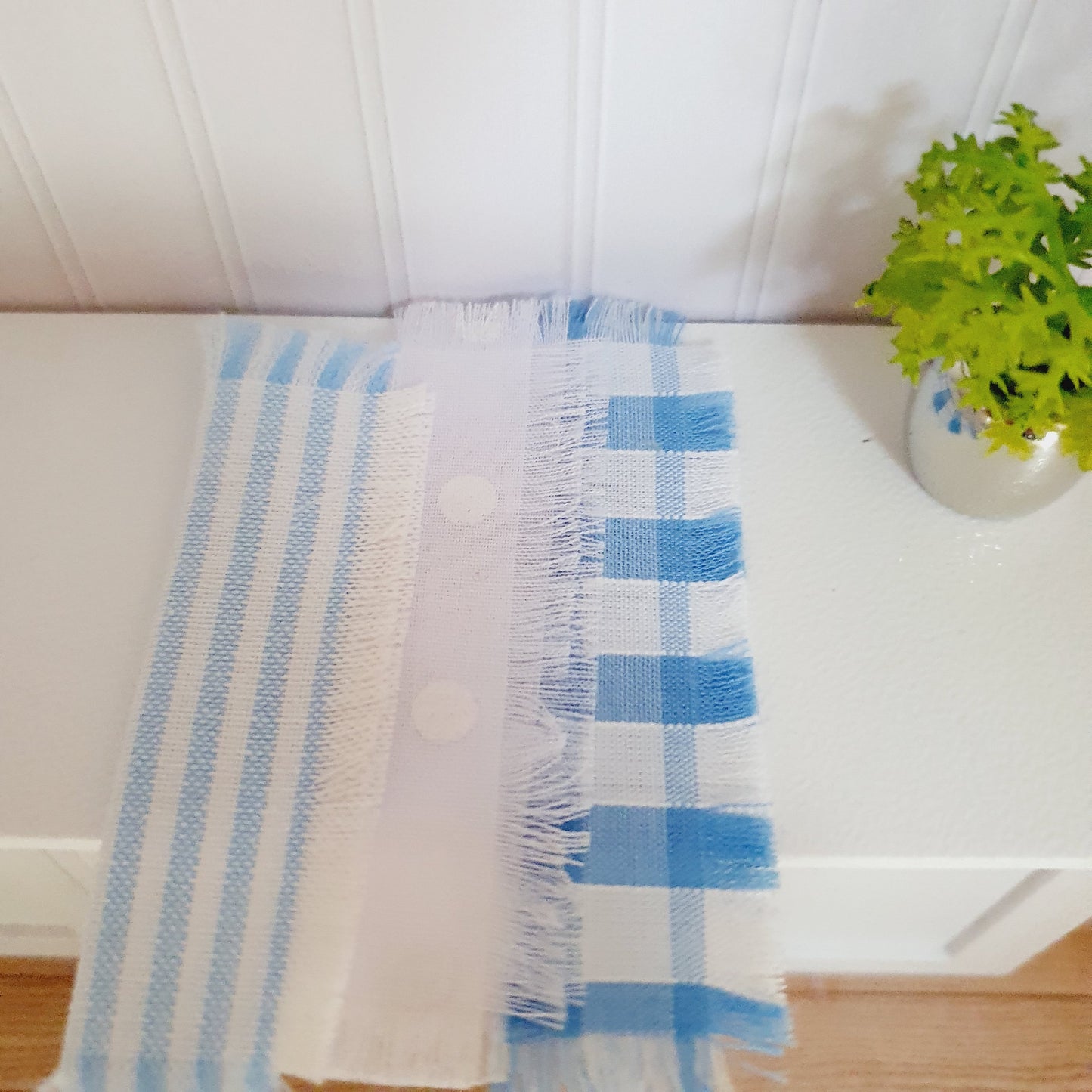 Dolls House Set of 3 Tea Towels | Choice of Design | 12th Scale | Miniature Tea Towels