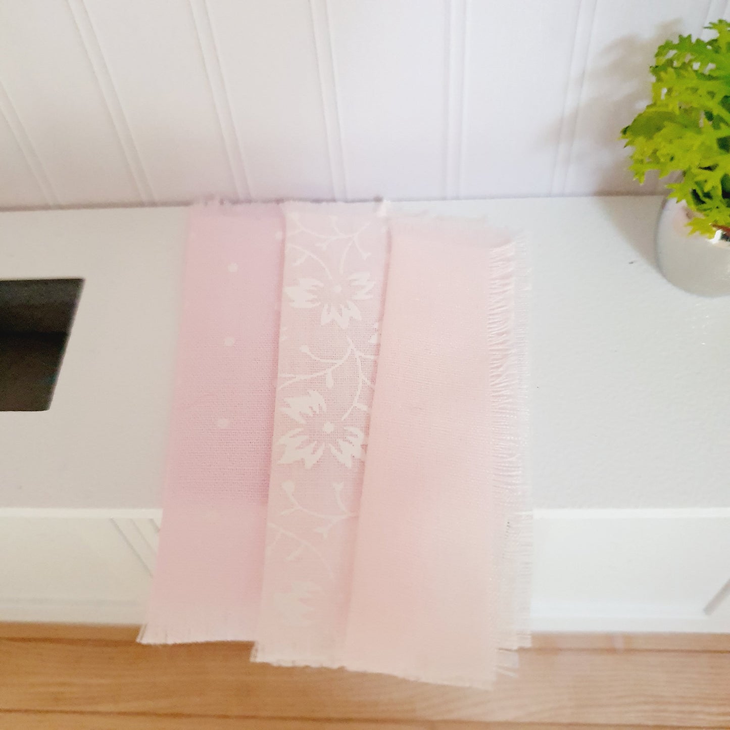 Dolls House Set of 3 Tea Towels | Choice of Design | 12th Scale | Miniature Tea Towels