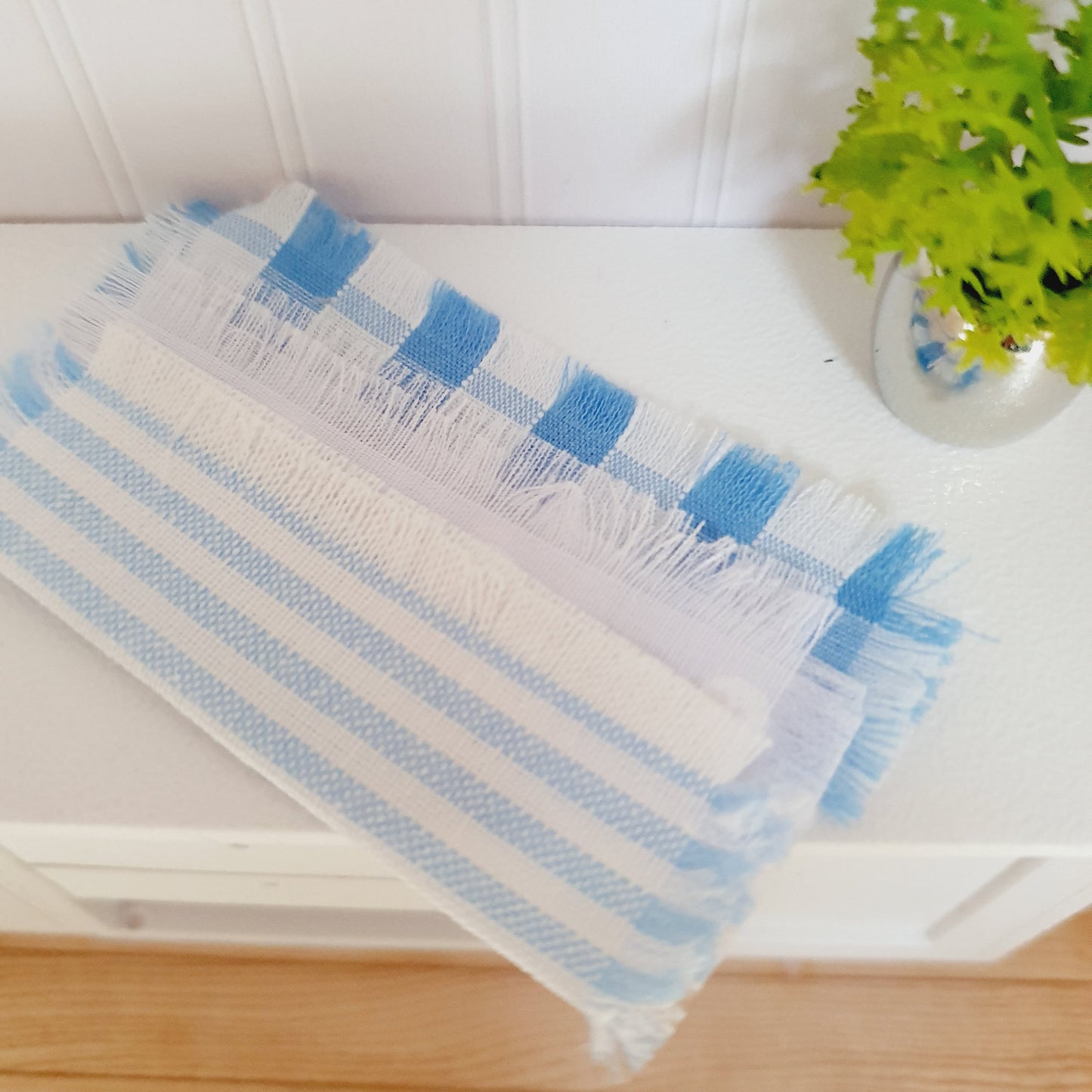 Dolls House Set of 3 Tea Towels | Choice of Design | 12th Scale | Miniature Tea Towels