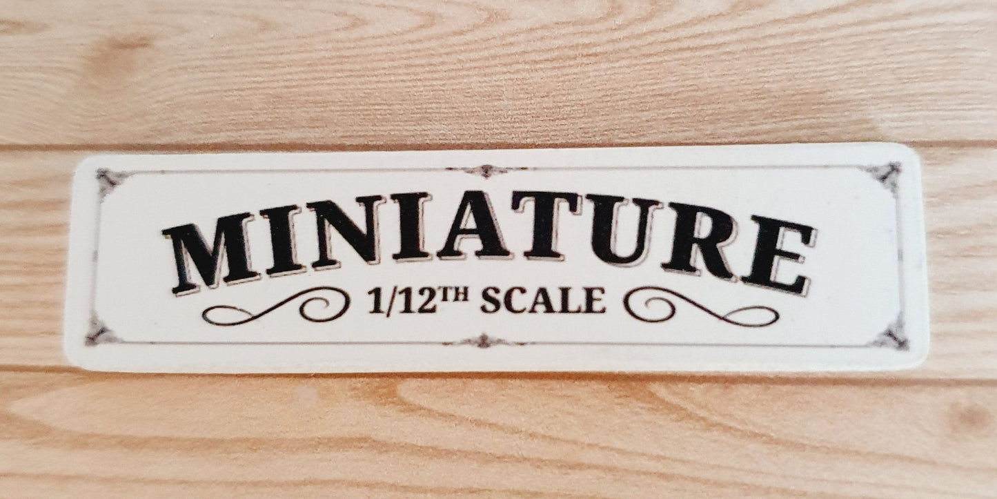 Dolls House Set of 3 Tea Towels | Choice of Design | 12th Scale | Miniature Tea Towels