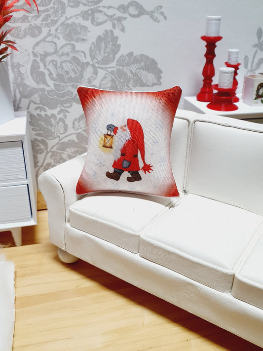 Dolls house Christmas Santa Cushions - Various Designs - 12th scale cushions, miniature cushions