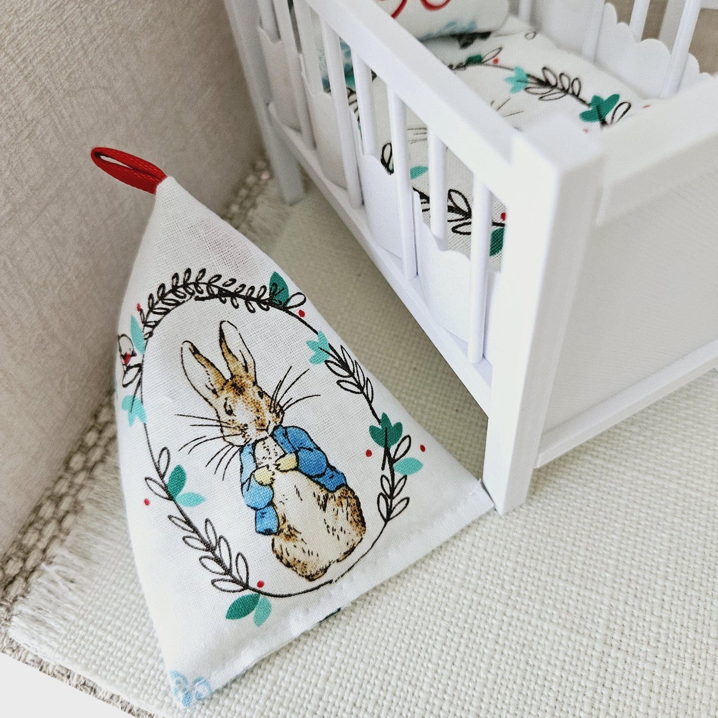 Dolls House Peter Rabbit Bean Bag Chair | 1:12 Scale, Miniature bean bag