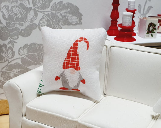Dolls House Christmas Gnome / Gonk Cushion | Festive Miniature Décor | 1:12 Scale