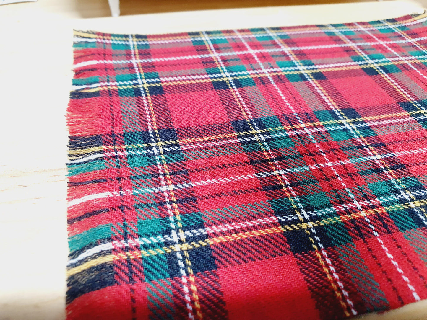 Dolls House Red Tartan Rug | 1:12th Scale | Miniature Rug