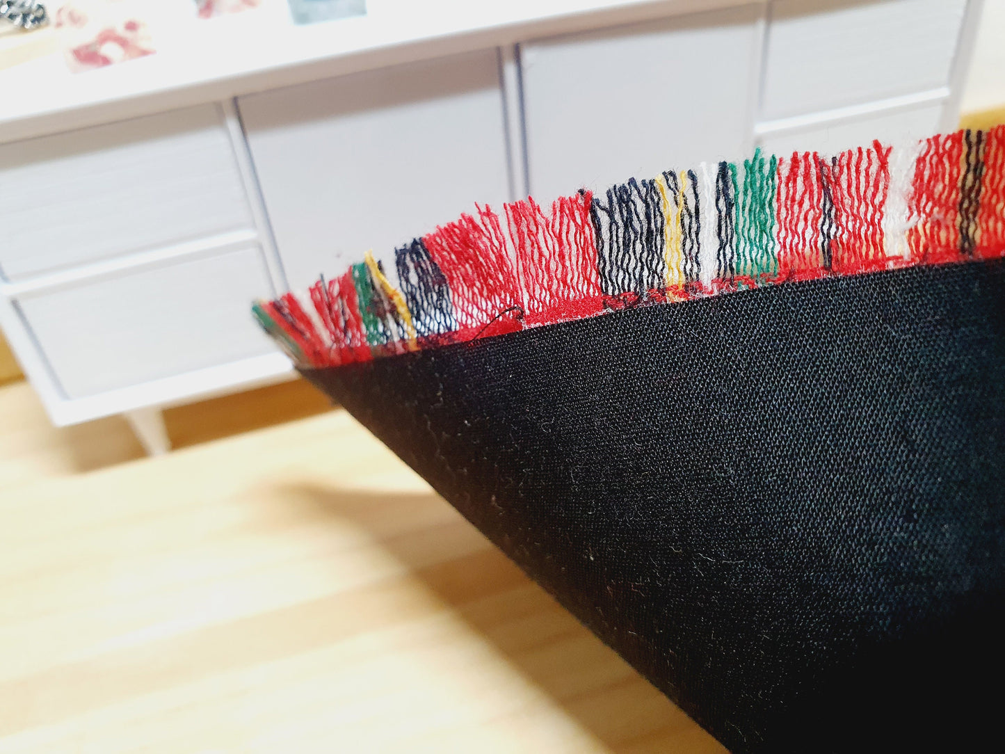 Dolls House Red Tartan Rug | 1:12th Scale | Miniature Rug