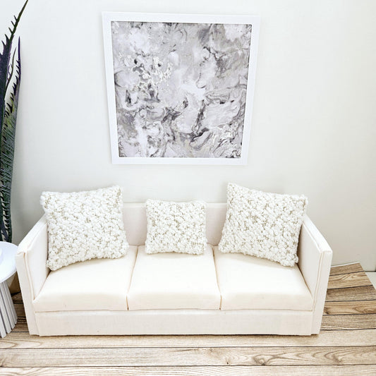 Dolls House Modern Framed Wall Art, Abstract picture, 12th scale, miniature wall picture for any room