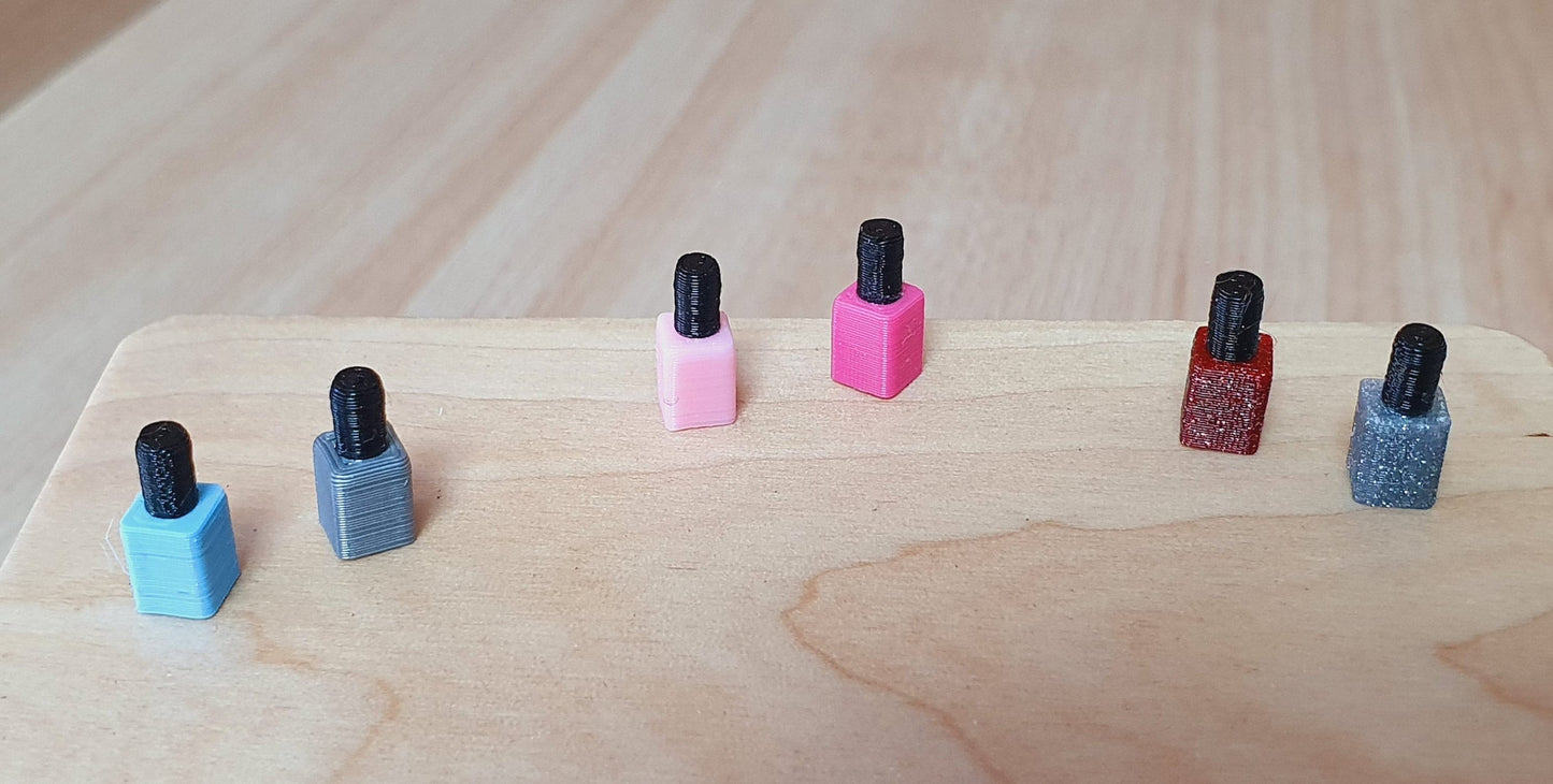 Dolls House Nail Polish Set | Choice of Colours | 1:12 Scale Miniature