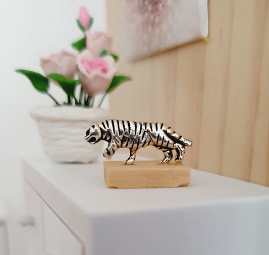 Tiger ornament for a dolls house  1:12th scale tiger miniature tiger