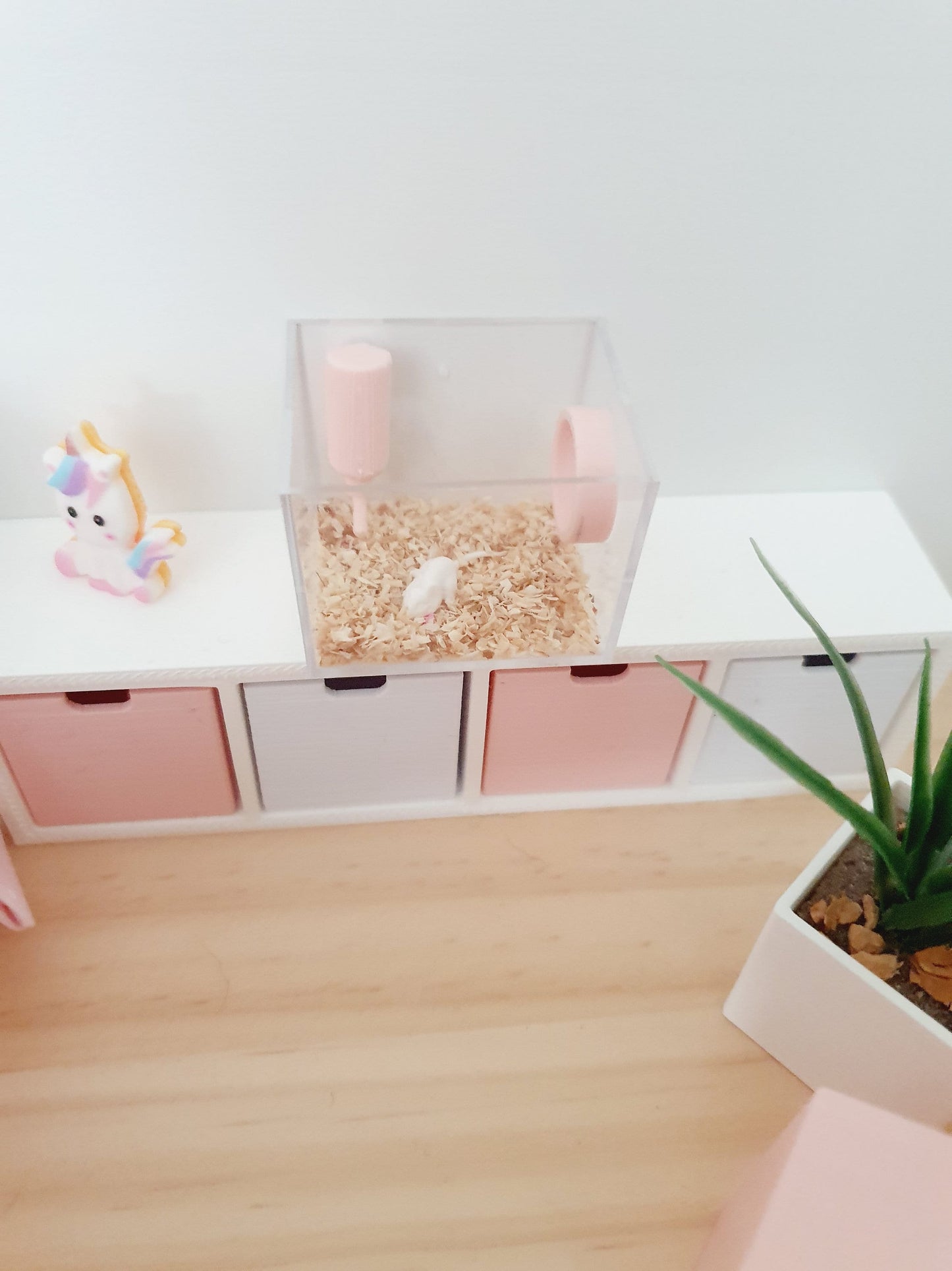 Mouse Cage dolls house miniature  1:12 Miniature White or Grey mouse