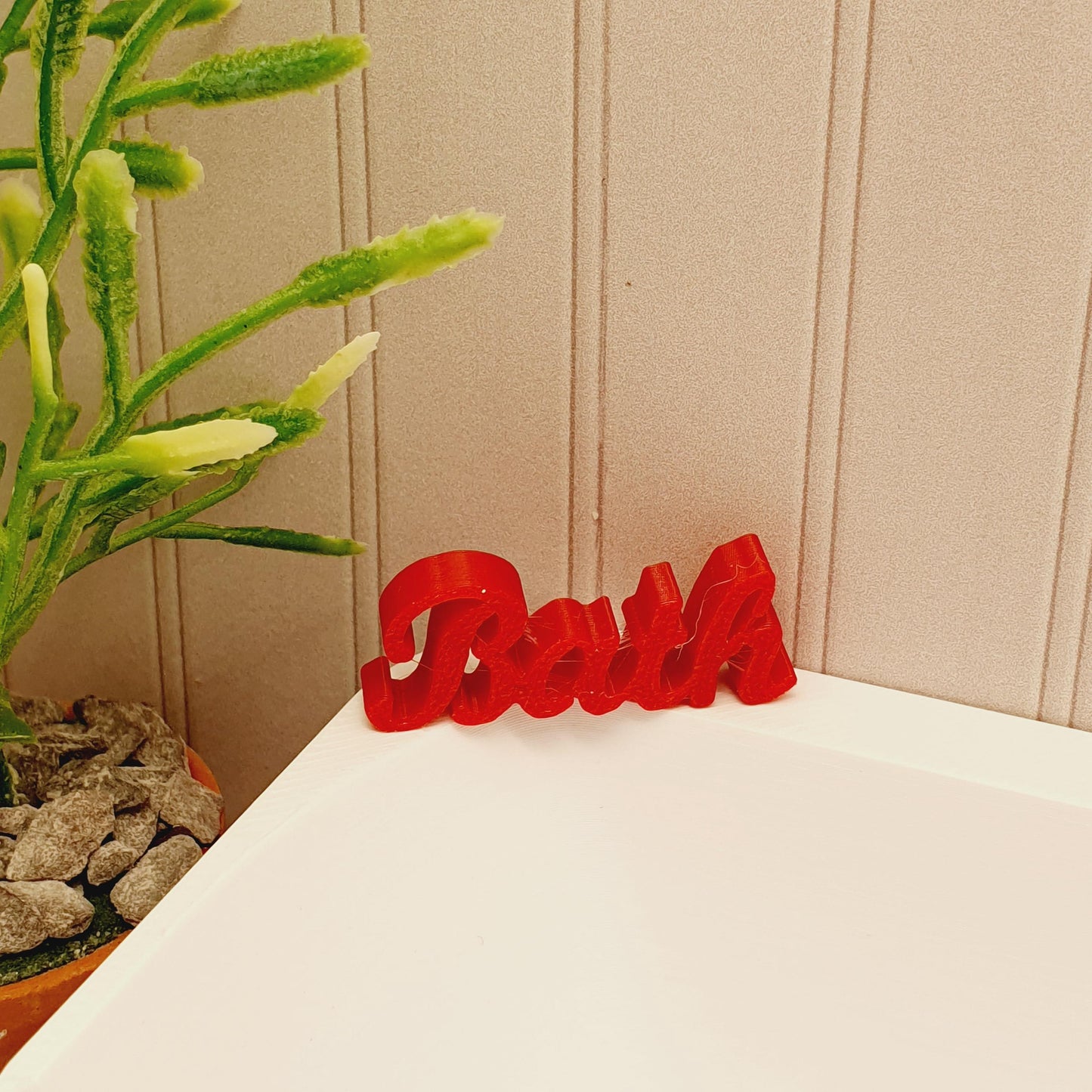 Dolls House Bath Sign, Freestanding Bath or Relax word, 12th scale, miniature words, 12th scale words, choice of colours