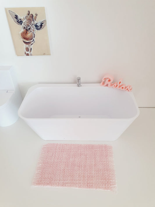 Dolls House Modern Bath with tap, Choice of colours 1:12th Scale, Miniature Freestanding bath